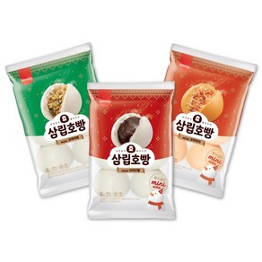 삼립 냉동 꼬마호빵 단팥1봉 + 야채1봉 피자1봉, 3개