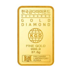 한국금다이아몬드 순금 골드바 24K 37.5g 999.9 금시세