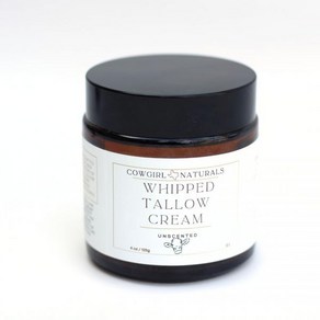 All Natual Whipped Tallow - 100% Gass fed Tallow Moistuize - Face + Body - Unscented - Ceam fo, 1개