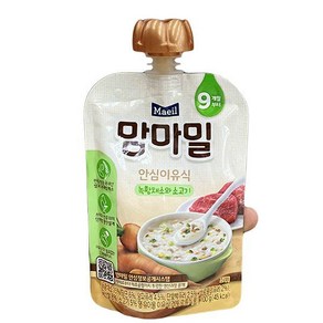 매일 맘마밀 녹황채소와 소고기 100g x 3개, 1개, 단품