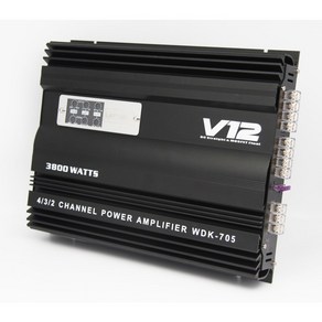 V12 4채널 카오디오 앰프 3600W 앰프 MRV-F705 앰프 투우사 카앰프, One Colo_One Size, 1개