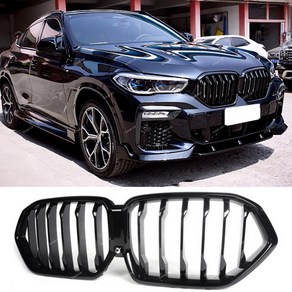 BMW G06 X6 블랙그릴 퍼포먼스 키드니 유광블랙 아이코닉 글로우, 퍼포먼스 타입 블랙, G06 전기형