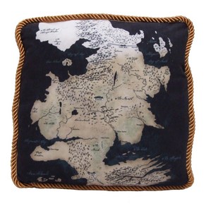 Factory Entertainment Game of Thrones Westeros Map Throw Pillow North Map