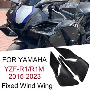 야마하 YZF-R1 R3 R25 용 R1 윙렛 - 고정 바람 날개 + 바이크 페어링 쉘 악세사리, 03 Matte black, 01 CHINA