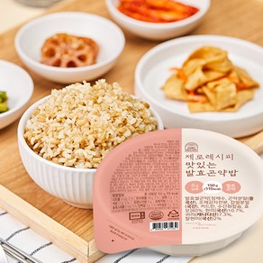 제로레시피 맛있는 발효곤약밥 100%국산현미 귀리 찰현미 식단조절 다이어트 115kcal 당 0g 식이섬유 사균 함유 HACCP 인증, 150g, 10개