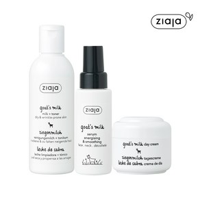 지아자 산양유 밀크토너 200ml + 산양유 세럼 50ml + 산양유 데이크림 50ml, 1세트, 300ml