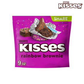 HERSHEY'S KISSES 허쉬 키세스 레인보우 브라우니 쉐어링 사이즈, 1개, 255mg