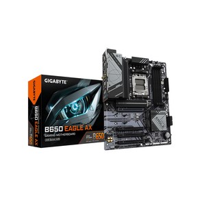 GIGABYTE B650 Eagle AX AM5 LGA 1718 AMD B650 ATX DDR5 Tiple M.2 PCIe 5.0 USB 3.2 Gen2x2 Type-C, 1개, 1개입