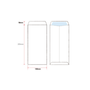 이중 규격 편지 봉투, 100개, 100개