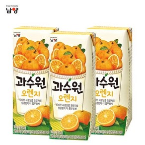 남양과수원 오렌지, 190ml, 48개