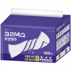 크리넥스 도톰한 원단 강한 흡수력 위생행주 100매