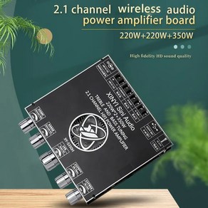 S350H 2.1 채널 TPA3251 전력 증폭기 보드 모듈 제어 기능이있는 220W 2 350W, 2.XY E100L, 없음