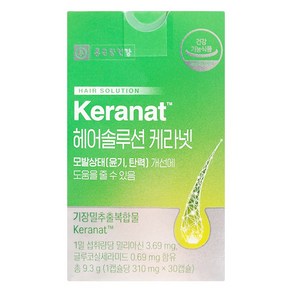 종근당건강 헤어솔루션 케라넷 9.3g, 30정, 1개