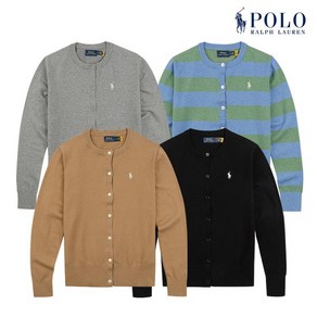 POLO RALPH LAUREN 여성 코튼 블렌드 가디건