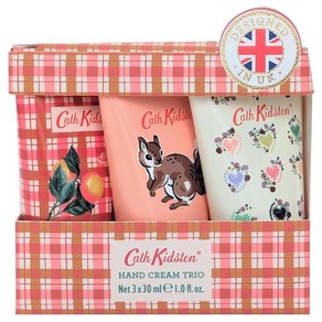 Cath Kidston(캐스키드슨) 핸드크림 트리오 리스프래드 (피치향 자몽향 레몬향 각 30ml) 정규 수입품, 3개