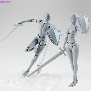 인체 관절 목각 인형 드로잉 마네킹 액션 피규어 BODY KUN 다카이 리히토 바디 찬 만화 DX BJD 연한 오렌지 및 그레이 색상 PVC 소장용 모델 장난감, [11] K, 1개