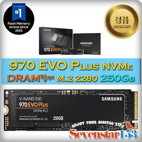 삼성전자 삼성 970 EVO Plus M.2 NVMe (250GB/병행수입)/ 고정나사÷방열판 증정 ~SS153