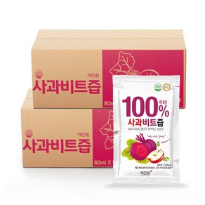 예진원 국내산 사과비트즙, 100개, 80ml