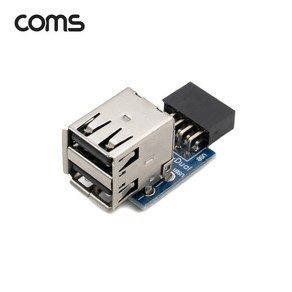 (COMS) 메인보드 연결 9핀 to USB 2포트 젠더/TB087, 1개