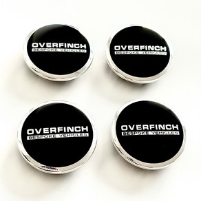 랜드로버 공통 Land Love 휠캡 오버핀치 OVERFINCH 블랙실버크롬 Black Silve Chome 62mm (63mm) 클립형 1대분 4개세트, 4개