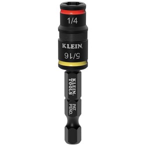 Klein Tools 32934 임팩트 드라이버 9in1 SAE 소켓 세트 8가지 육각 사이즈 플립 0.6cm14인치 비트 홀더 270123, 3-in-1, 1개