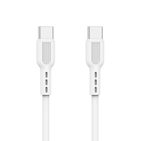 Soopii USB PD C to 60W 고속충전케이블, 화이트 30Cm, 1개