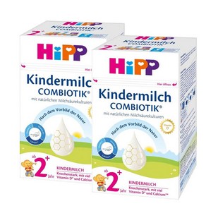 힙분유 킨더밀쉬 콤비오틱 2+ 플러스 Hipp Kindemilch Combiotik fom 2 yeas, 2개, 600g