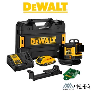 디월트 20V MAX 3x360도 아토믹 그린 레이저 키트 DCLE34031D1, 1개