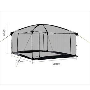 ScaleOnF 야외 비박 캠핑 백패킹 사각 모기장 메쉬 280 쉘터 타프 스크린 텐트