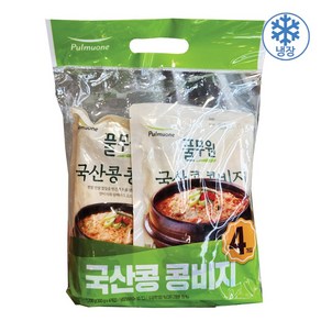 풀무원 국산콩 콩비지, 4개, 300g