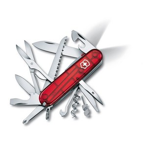 VICTORINOX 21 [] 1.7915. (빅토리녹스) 헌트맨 라이트 트랜스 루센트 레드 스위스, 1개