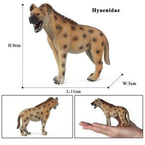 아프리카 야생 엘크 하이에나 악어 코끼리 뱀 모델 모형 액션 피, 1개, 1.dog