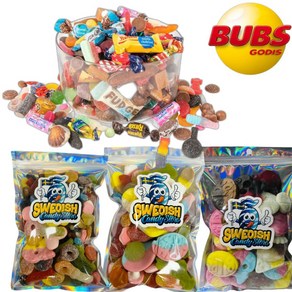 스웨덴직송 Bubs 4종 스웨덴 캔디 스웨디쉬 젤리 여러가지맛 믹스 250g / 450g