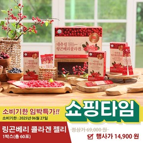 [봄맞이 면역 충전 특가] 네츄럴 링곤베리 콜라겐 1set(60포) 젤리스틱 링곤베리스틱, 20g, 60개