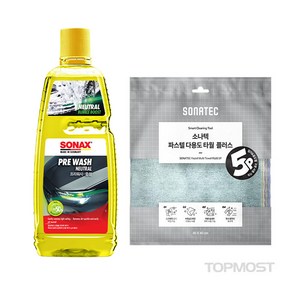 소낙스 프리워시-중성 1L+소나텍 파스텔 타월 5P SET, 1개, 1L