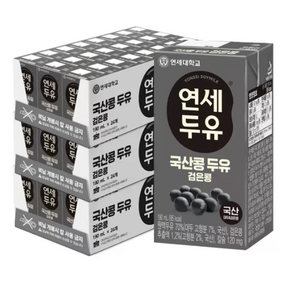 연세 우리콩 두유 검은콩 190ml x 72팩, 72개