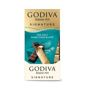 Godiva 고디바 시그니쳐 씨솔트 다크 초콜릿 90g x 12팩 카카오 Sea Salt Dak, 12개