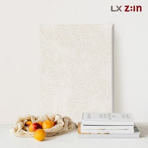 LX 고급실크벽지 디아망 PR042-02 레이스 플라워 웜 그레이 1롤 5평