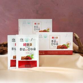 [동경기인삼농협] 333프로그램 홍삼품은 산수유 (홍삼액 홍삼 달임액) 70ml x 30포, 1개