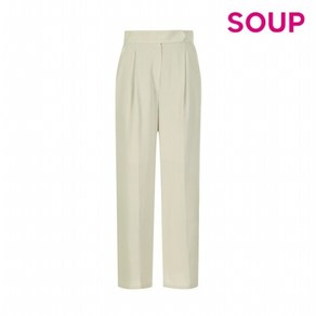 [숲(SOUP)] 25%쿠폰 SOUP 원턱 스트레이트 핏 슬랙스