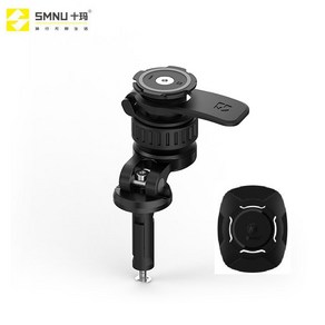 SMNU 라이더굿즈 쿼드락 스타일 가드댐퍼 퀵그립 오토바이 자전거 핸드폰거치대, 1개, 블랙,포크스템용