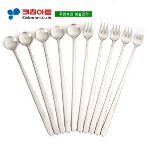 키친아트 비단(緋段) 롱티스푼 10PCS(실속형), 10개