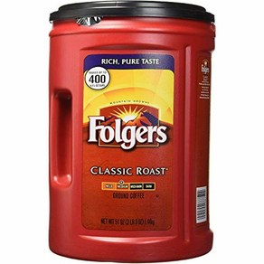 Folgers 폴저스 클래식로스트 그라운드 분쇄 원두커피 1.44kg