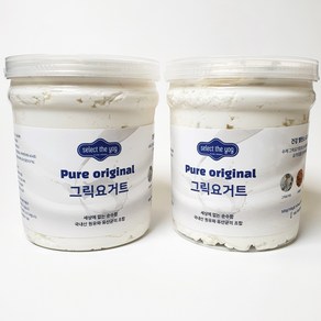 셀렉더요그 플레인 무가당 그릭요거트, 500g, 2개