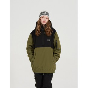 엔쓰리 NNN - 3L TR100 Hood Anoak - JACKET - 올리브+블랙 [오로라 나염]