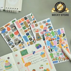 마이버디 캐릭터 스티커 9종 세트 BECKY STORE