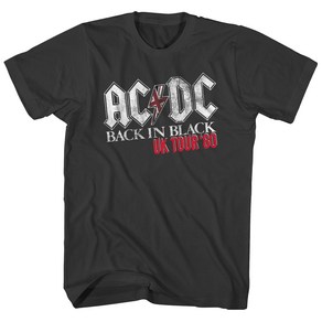 ROCKPANDA AC/DC 반팔티 Back In Black UK Tour ’80