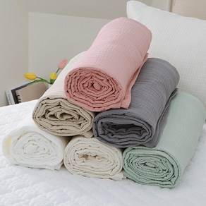 단잠 사계절 순면 3중 거즈 블랭킷 여름이불 간절기 홑이불 (M L사이즈), 피치