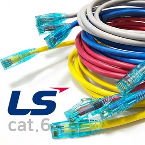 LS전선 LS6EZUTP10 EZ CAT6 UTP 관통형 기가 랜 케이블 10M, 녹색