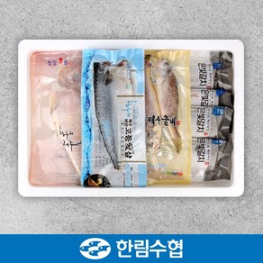 제주 한림수협 갈치&옥돔&굴비&고등어 혼합 선물세트 1호 / 갈치 210g*2팩+옥돔 130g*2팩+굴비 700g(10미)*1팩+고등어 120g*5팩+부직포가방 증정